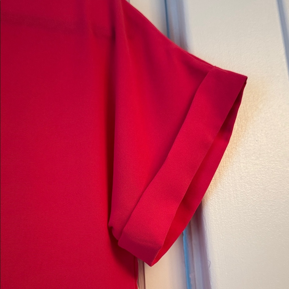 Red Ruffled Tiered Mini Dress - Picture 2 of 4